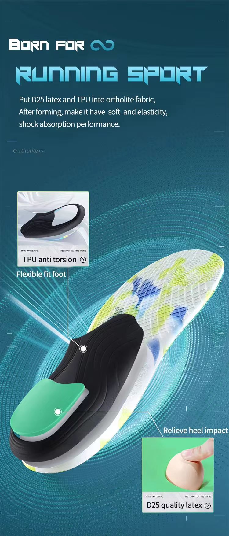 EVA foam insoles - superior energy return for high-impact athletic performance